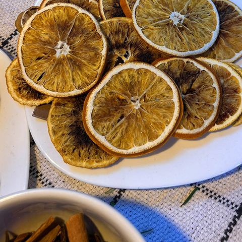 incenso natural de laranja