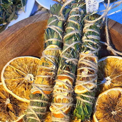 incenso natural de laranja