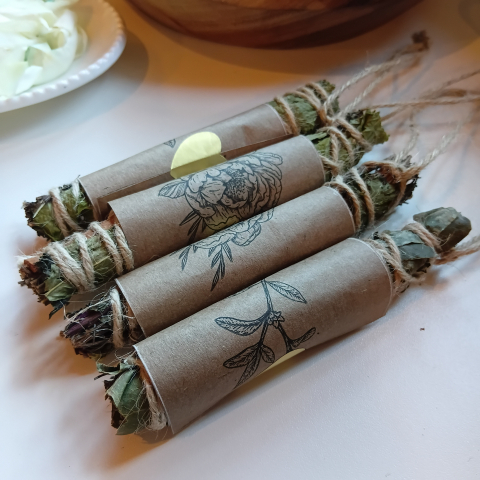 incenso natural de rosas vermelhas