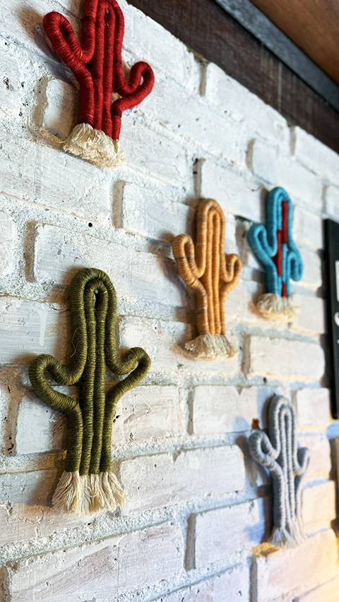 Cactos de macramê