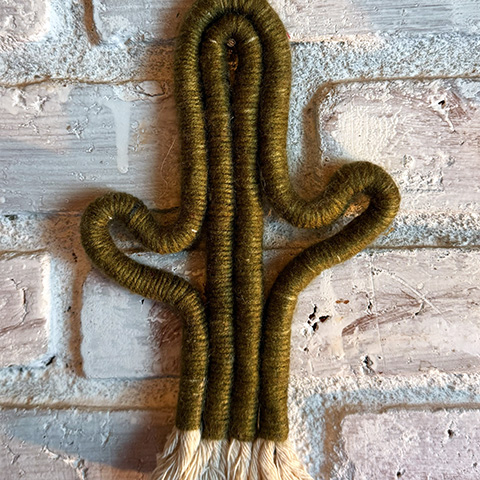 Cactos de macramê