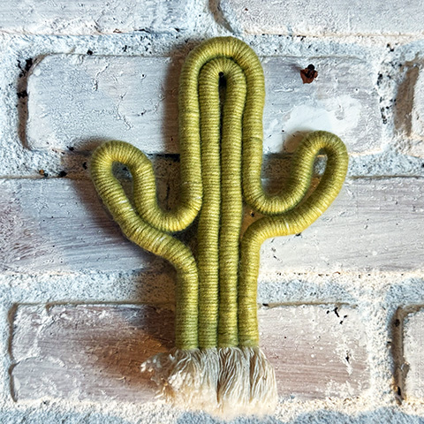 Cactos de macramê