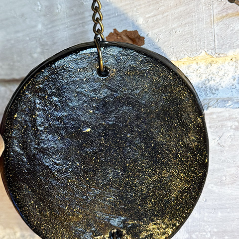 Fases da Lua e Pentagrama de cerâmica fria