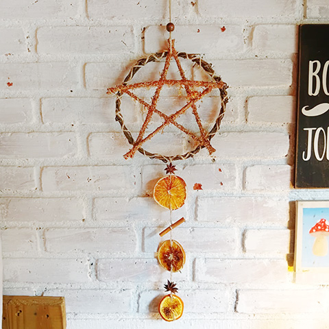 Guirlanda Pentagrama de Laranja