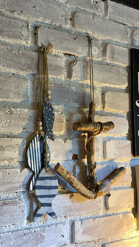 Móbile Âncora e Peixes