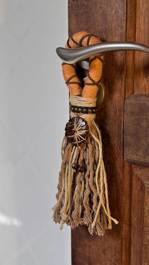 Pendurado de porta estilzado rústico