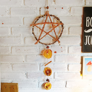 Guirlanda Pentagrama de Laranja